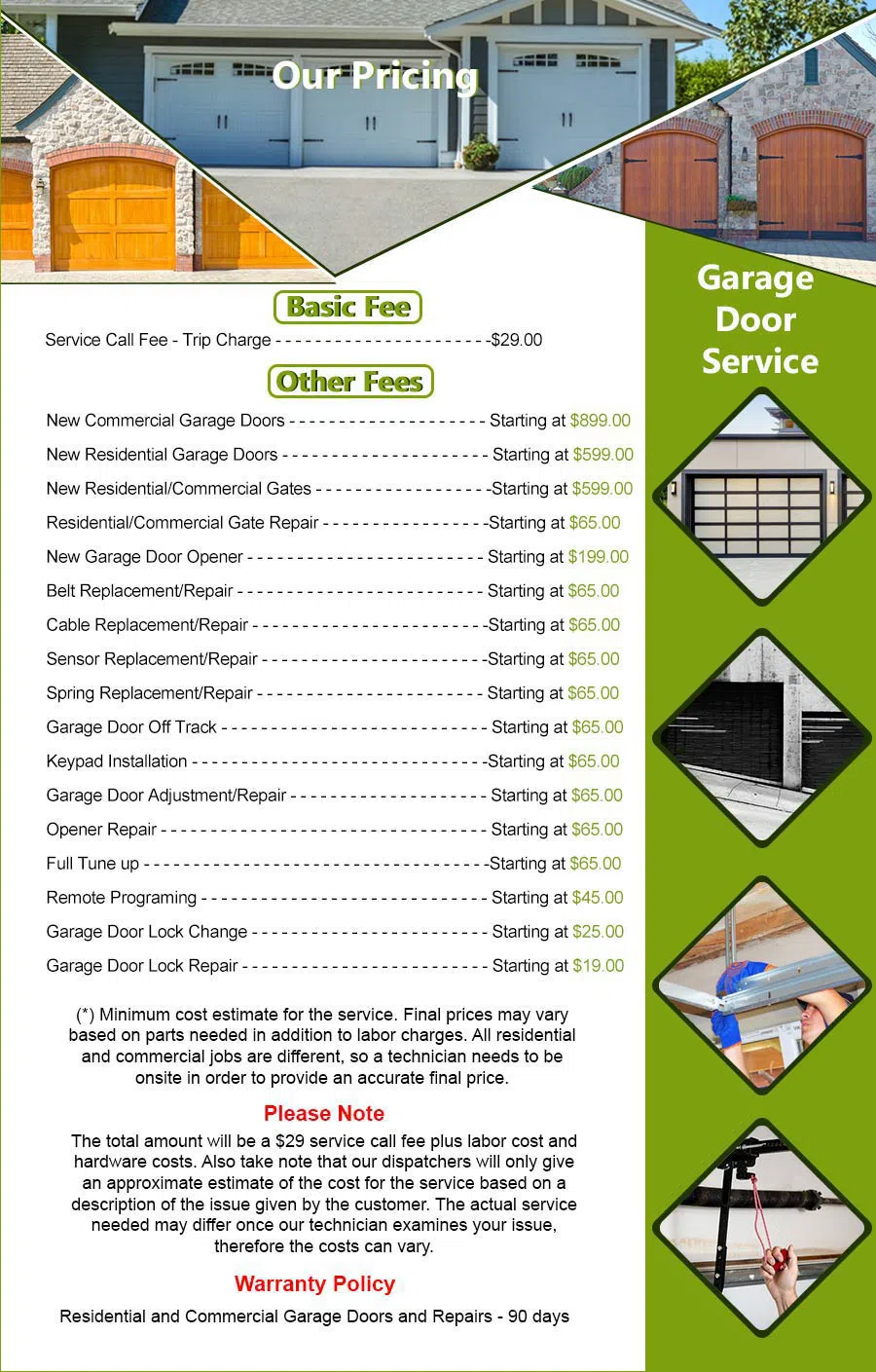 Galaxy Garage Door Service Pasadena, TX 713-766-8993